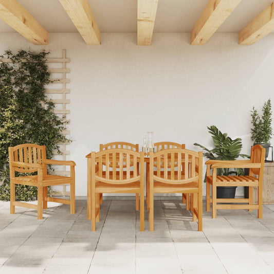 Tuinstoelen 6 st 58x59x88 cm massief teakhout is nu te koop bij PeponiXL, paradijselijk wonen!