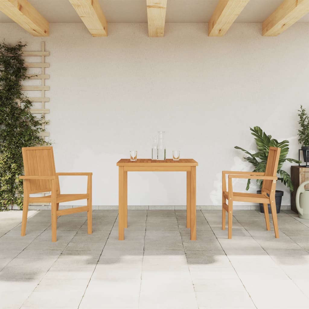 3-delige Tuinset massief teakhout is nu te koop bij PeponiXL, paradijselijk wonen!