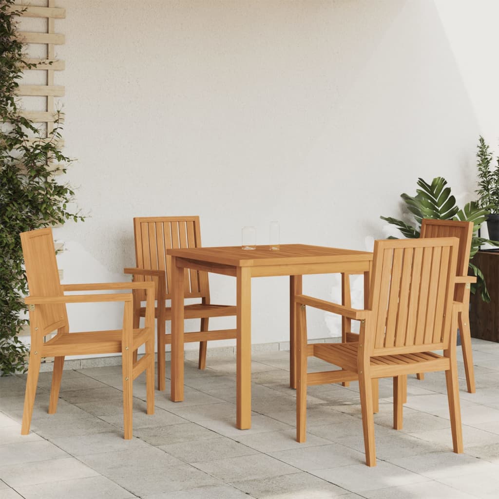 5-delige Tuinset massief teakhout is nu te koop bij PeponiXL, paradijselijk wonen!