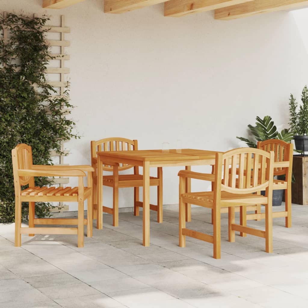 5-delige Tuinset massief teakhout is nu te koop bij PeponiXL, paradijselijk wonen!