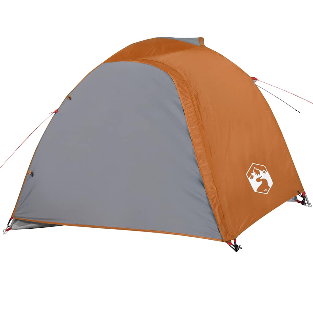 Koepeltent 4-persoons waterdicht grijs en oranje is nu te koop bij PeponiXL, paradijselijk wonen!