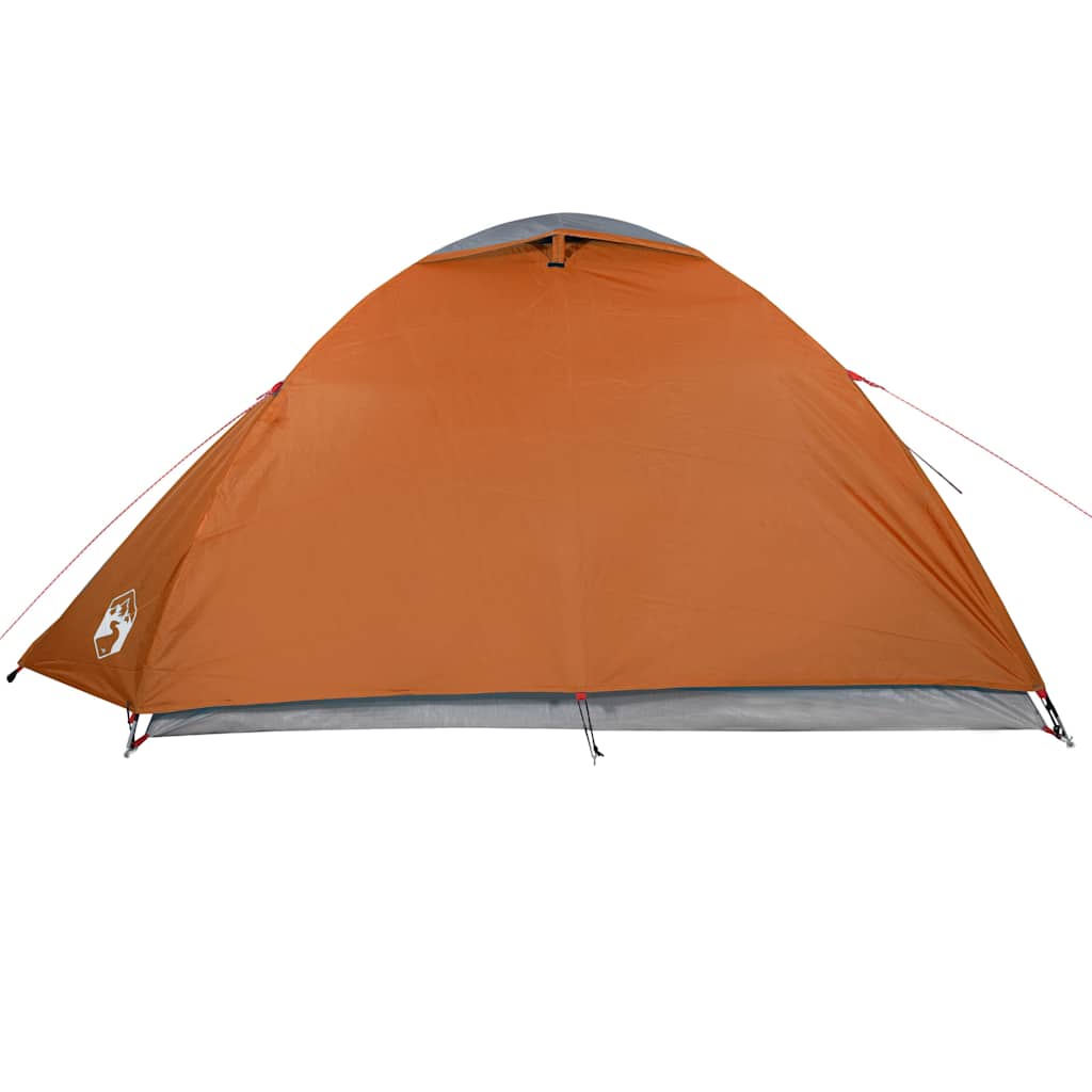 Koepeltent 4-persoons waterdicht grijs en oranje is nu te koop bij PeponiXL, paradijselijk wonen!