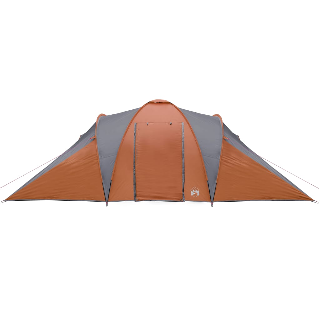 Koepeltent 6-persoons waterdicht grijs en oranje is nu te koop bij PeponiXL, paradijselijk wonen!
