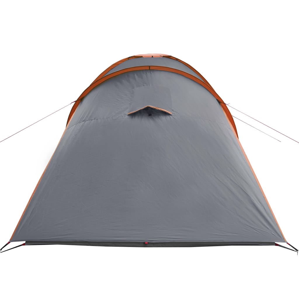 Koepeltent 6-persoons waterdicht grijs en oranje is nu te koop bij PeponiXL, paradijselijk wonen!