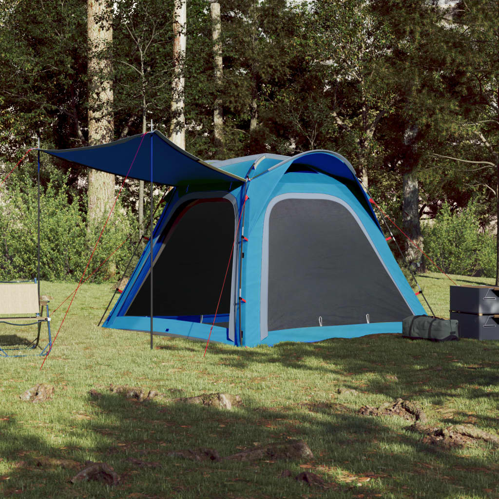 Tent 4-persoons waterdicht snelontgrendeling blauw is nu te koop bij PeponiXL, paradijselijk wonen!