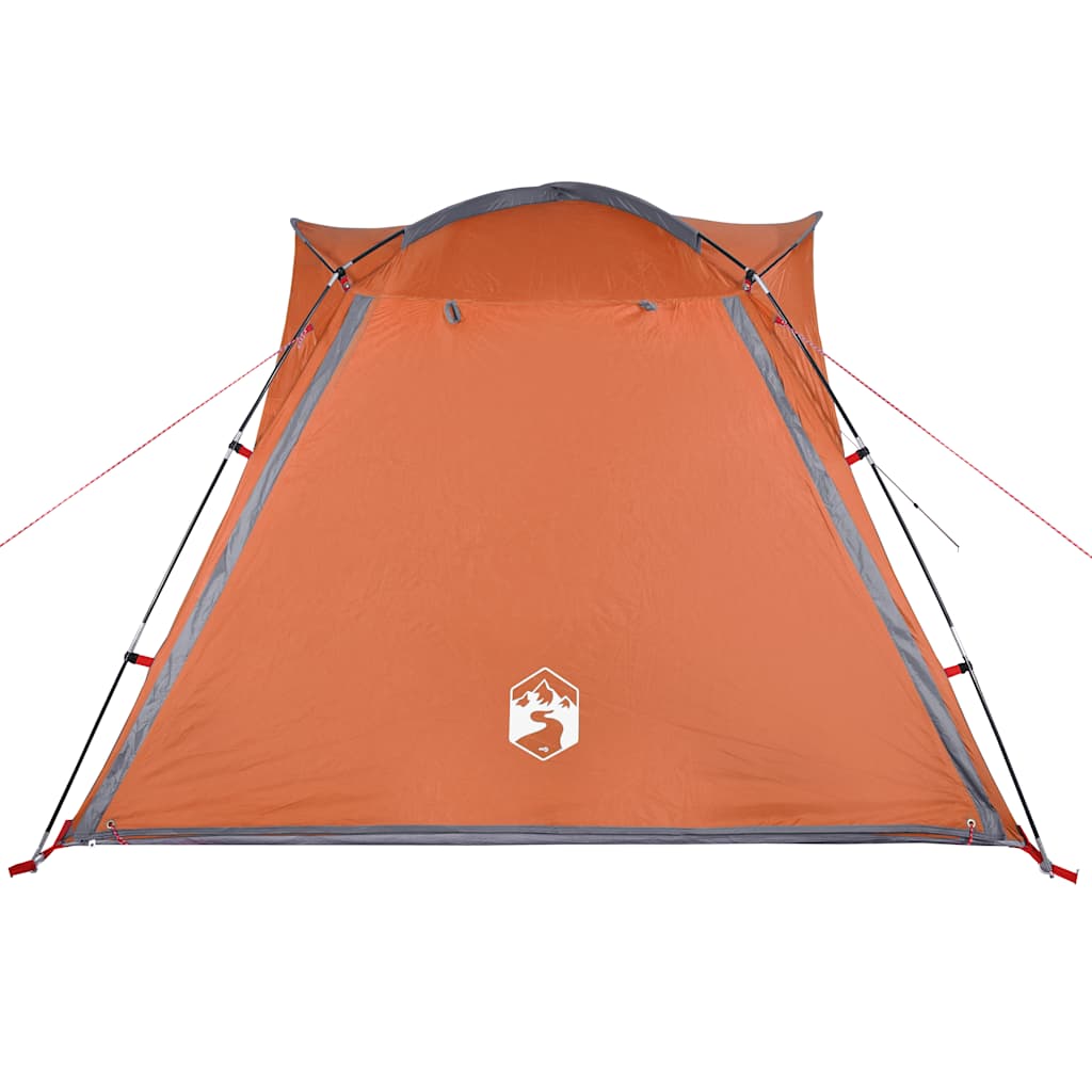 Tent 4-persoons waterdicht snelontgrendeling grijs en oranje is nu te koop bij PeponiXL, paradijselijk wonen!