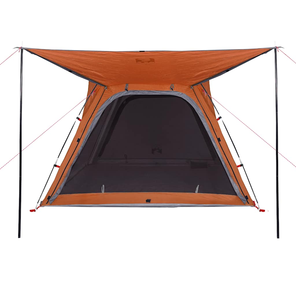 Tent 4-persoons waterdicht snelontgrendeling grijs en oranje is nu te koop bij PeponiXL, paradijselijk wonen!