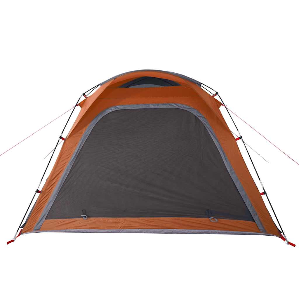 Tent 4-persoons waterdicht snelontgrendeling grijs en oranje is nu te koop bij PeponiXL, paradijselijk wonen!