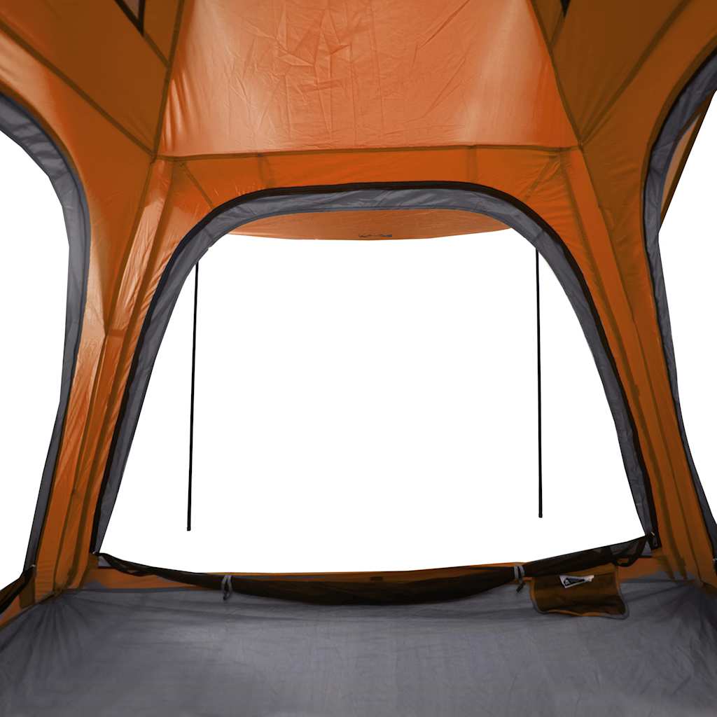 Tent 4-persoons waterdicht snelontgrendeling grijs en oranje is nu te koop bij PeponiXL, paradijselijk wonen!