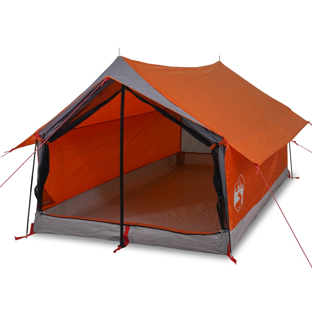 Tent 2-persoons waterdicht grijs en oranje is nu te koop bij PeponiXL, paradijselijk wonen!