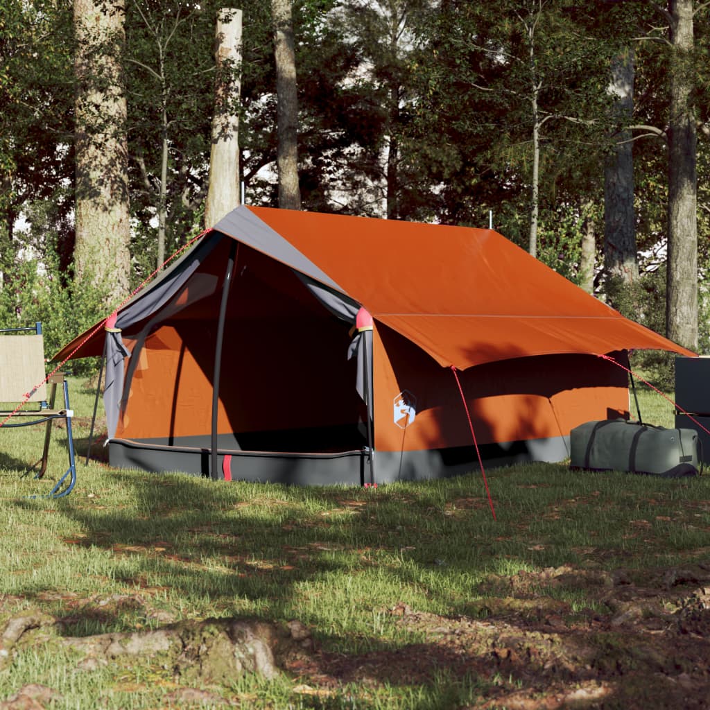 Tent 2-persoons waterdicht grijs en oranje is nu te koop bij PeponiXL, paradijselijk wonen!