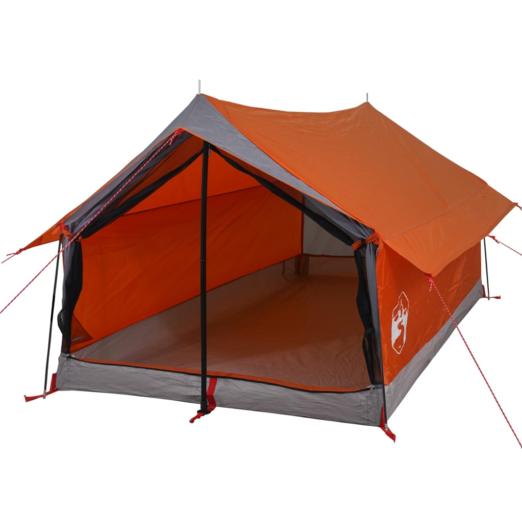 Tent 2-persoons waterdicht grijs en oranje is nu te koop bij PeponiXL, paradijselijk wonen!