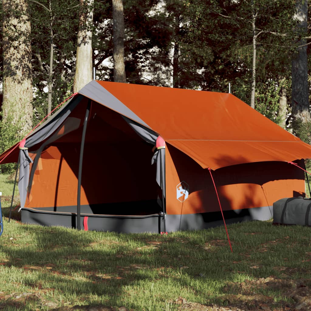 Tent 2-persoons waterdicht grijs en oranje is nu te koop bij PeponiXL, paradijselijk wonen!
