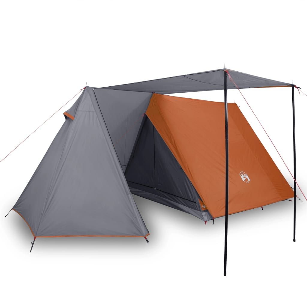 Tent 3-persoons waterdicht grijs en oranje is nu te koop bij PeponiXL, paradijselijk wonen!