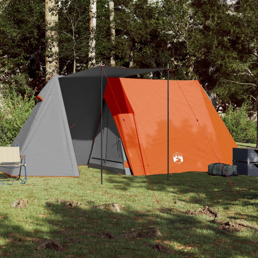 Tent 3-persoons waterdicht grijs en oranje is nu te koop bij PeponiXL, paradijselijk wonen!