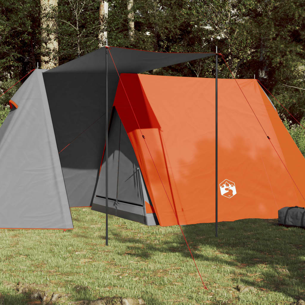 Tent 3-persoons waterdicht grijs en oranje is nu te koop bij PeponiXL, paradijselijk wonen!