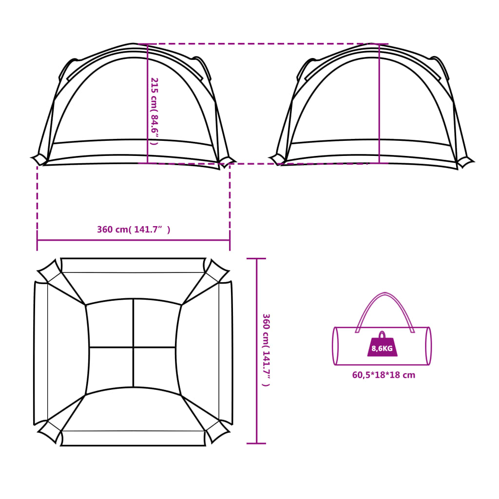 Partytent waterdicht wit is nu te koop bij PeponiXL, paradijselijk wonen!