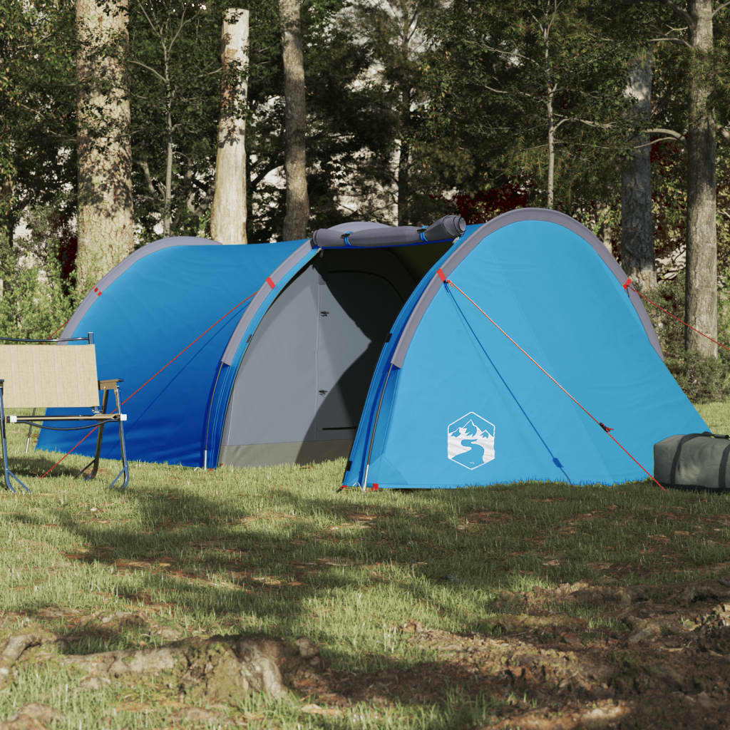 Tunneltent 4-persoons waterdicht blauw is nu te koop bij PeponiXL, paradijselijk wonen!