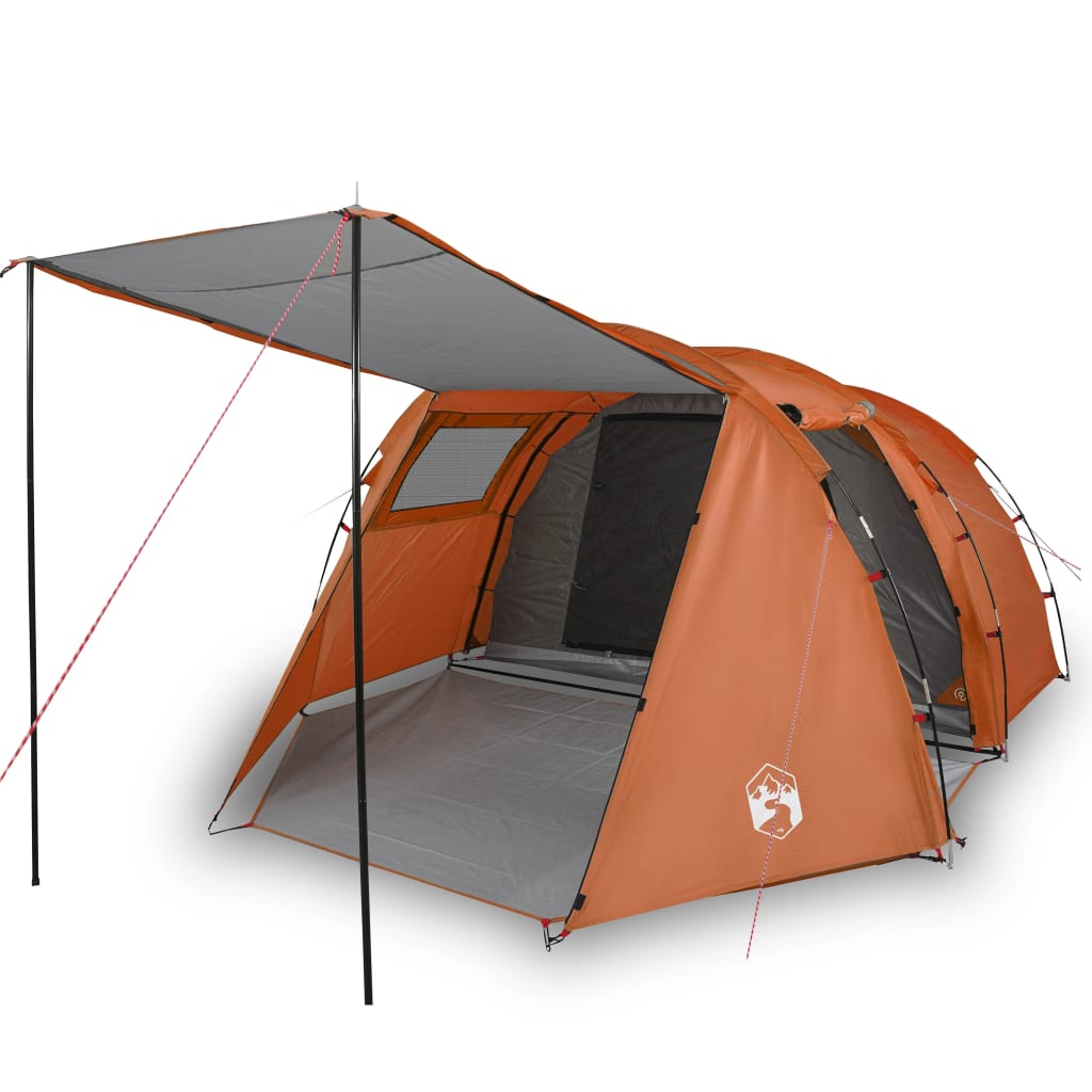 Tunneltent 4-persoons waterdicht grijs en oranje is nu te koop bij PeponiXL, paradijselijk wonen!