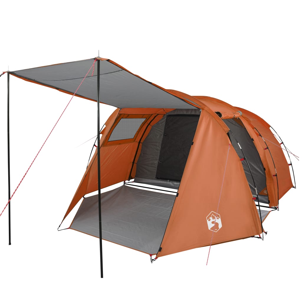Tunneltent 4-persoons waterdicht grijs en oranje is nu te koop bij PeponiXL, paradijselijk wonen!