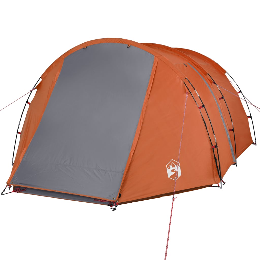 Tunneltent 4-persoons waterdicht grijs en oranje is nu te koop bij PeponiXL, paradijselijk wonen!