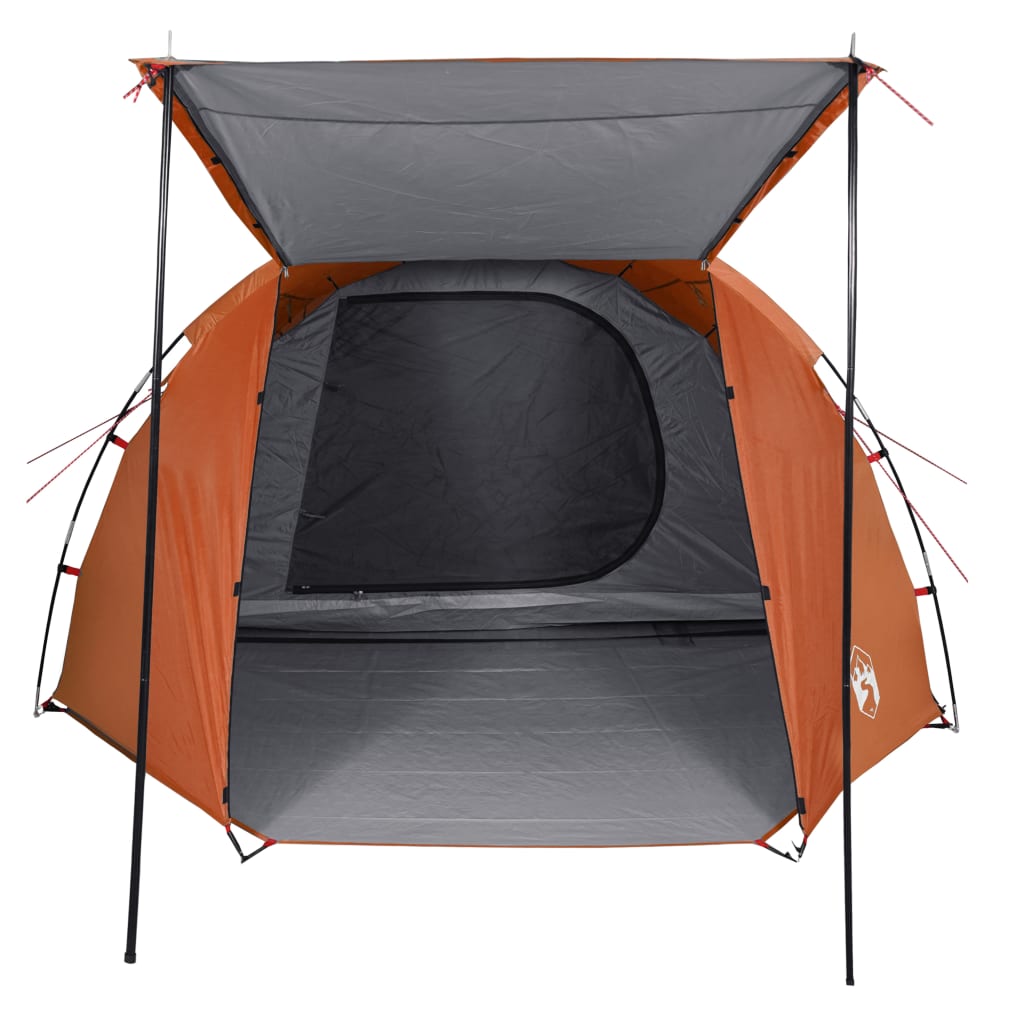 Tunneltent 4-persoons waterdicht grijs en oranje is nu te koop bij PeponiXL, paradijselijk wonen!