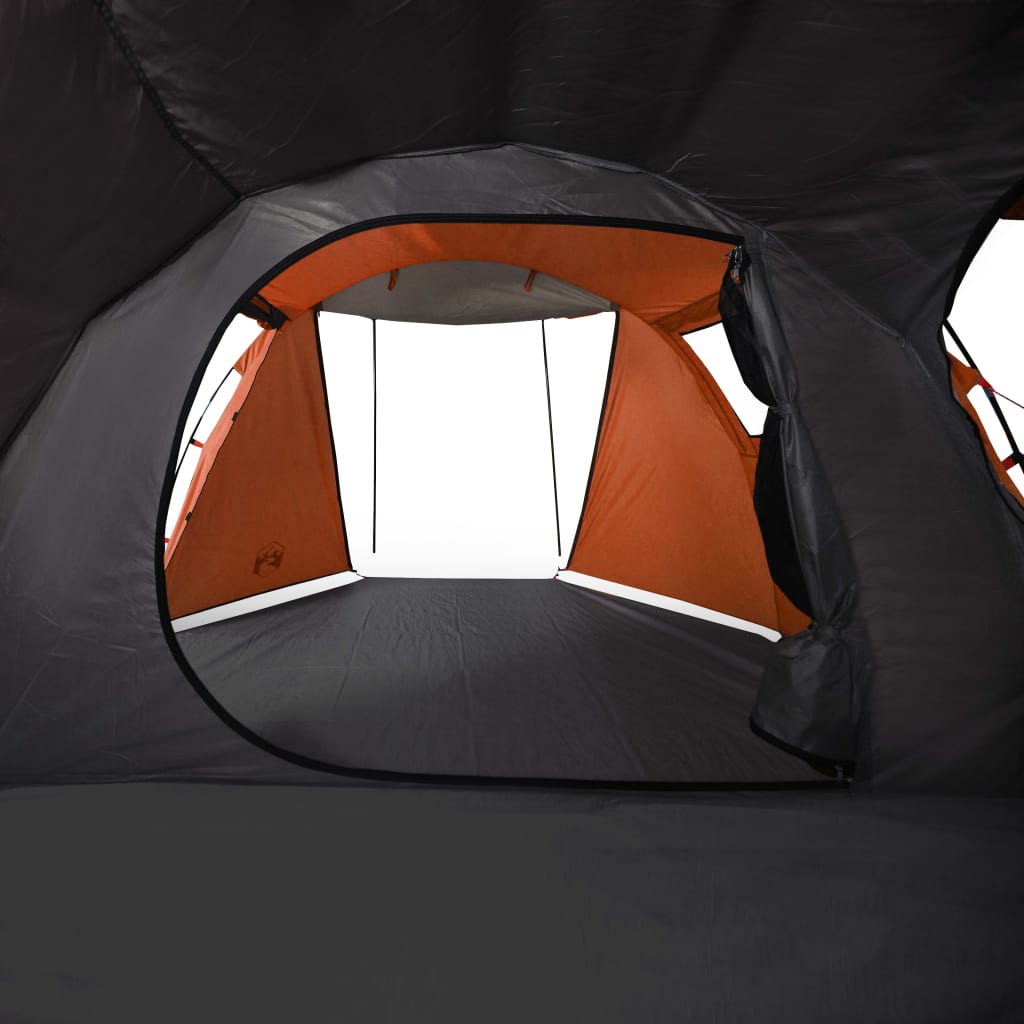 Tunneltent 4-persoons waterdicht grijs en oranje is nu te koop bij PeponiXL, paradijselijk wonen!