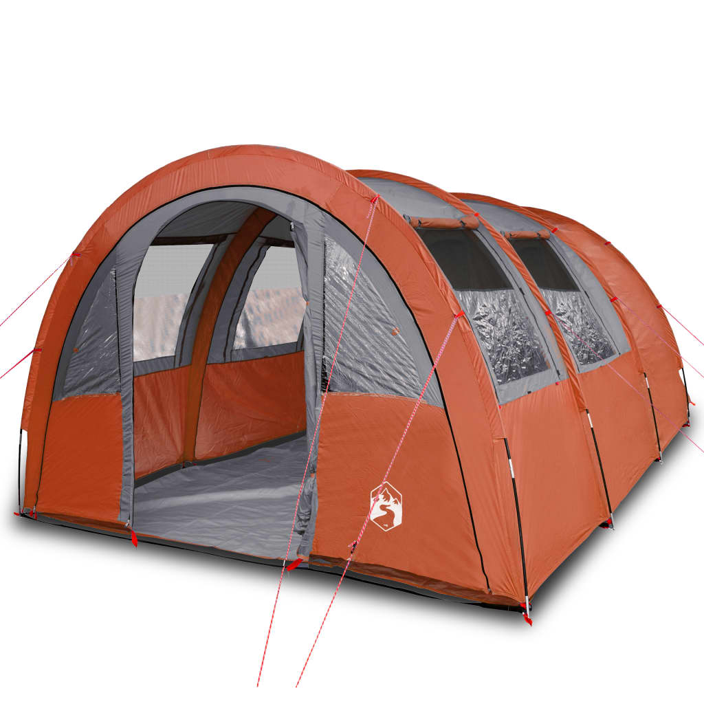 Tunneltent 4-persoons waterdicht grijs en oranje is nu te koop bij PeponiXL, paradijselijk wonen!