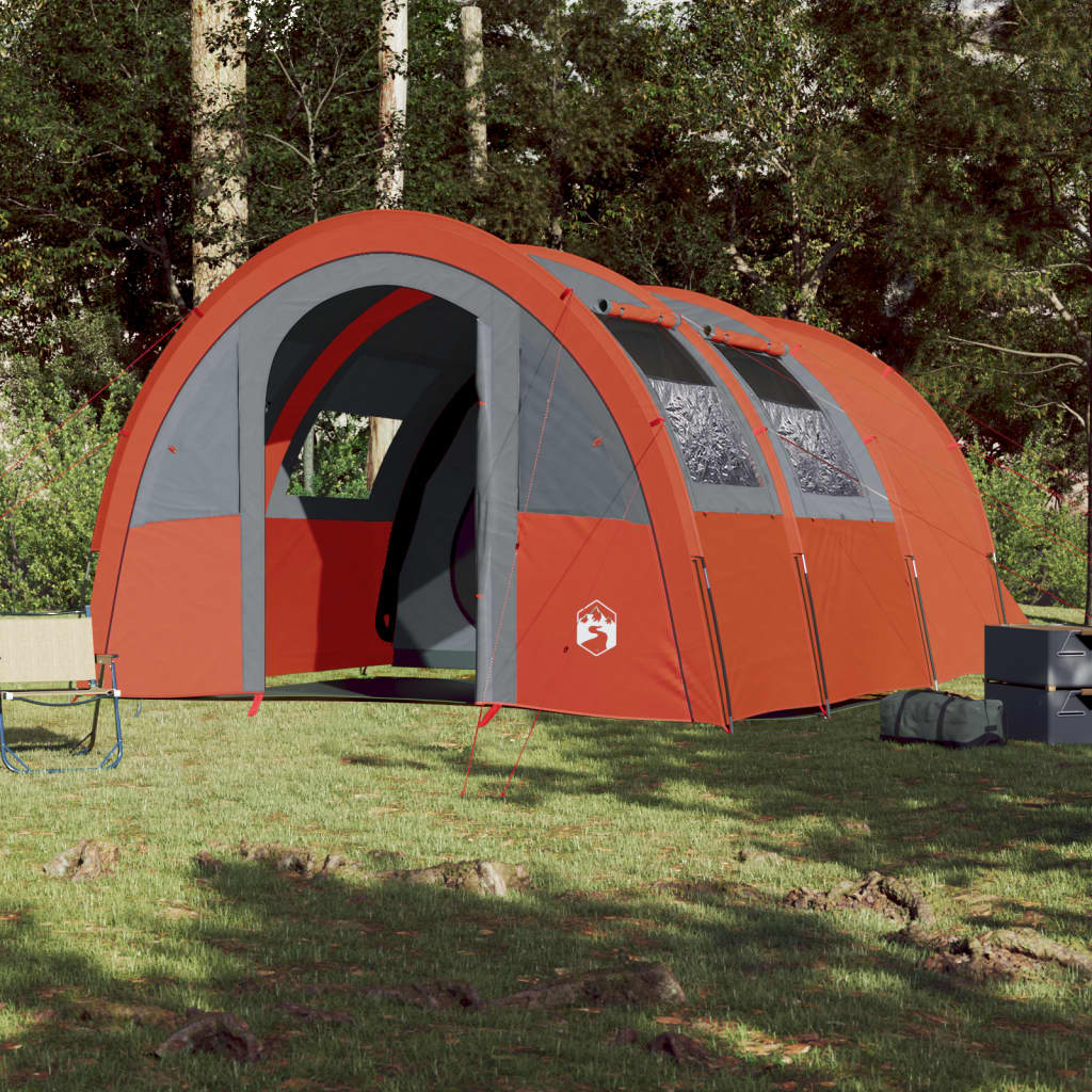 Tunneltent 4-persoons waterdicht grijs en oranje is nu te koop bij PeponiXL, paradijselijk wonen!