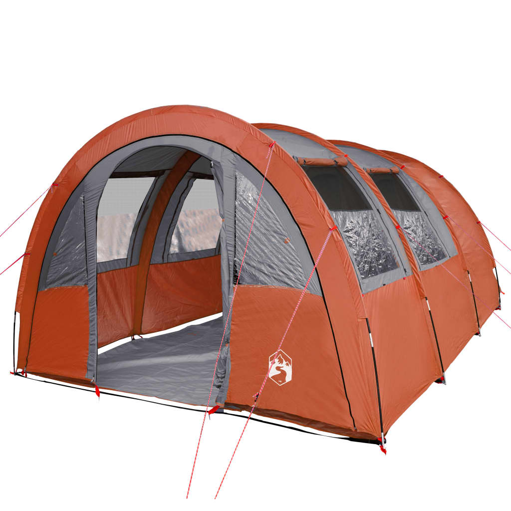 Tunneltent 4-persoons waterdicht grijs en oranje is nu te koop bij PeponiXL, paradijselijk wonen!