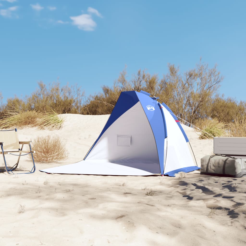 Strandtent 268x223x125 cm 185T polyester azuurblauw is nu te koop bij PeponiXL, paradijselijk wonen!