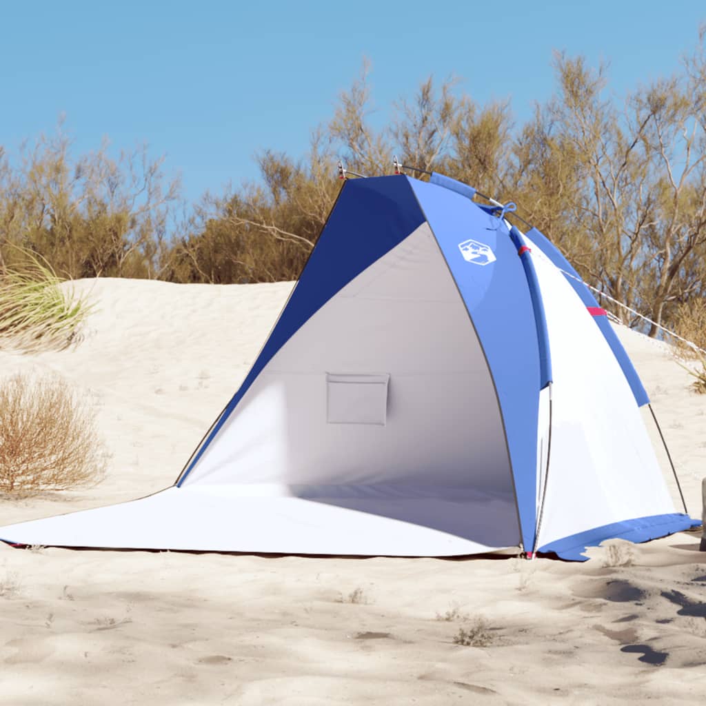 Strandtent 268x223x125 cm 185T polyester azuurblauw is nu te koop bij PeponiXL, paradijselijk wonen!