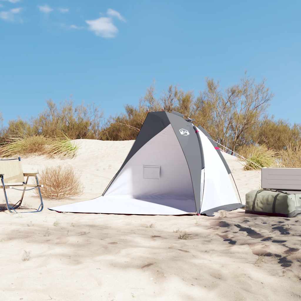 Strandtent 268x223x125 cm 185T polyester grijs is nu te koop bij PeponiXL, paradijselijk wonen!