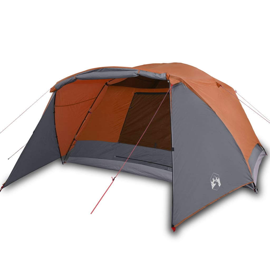 Tent met luifel 4-persoons waterdicht oranje is nu te koop bij PeponiXL, paradijselijk wonen!