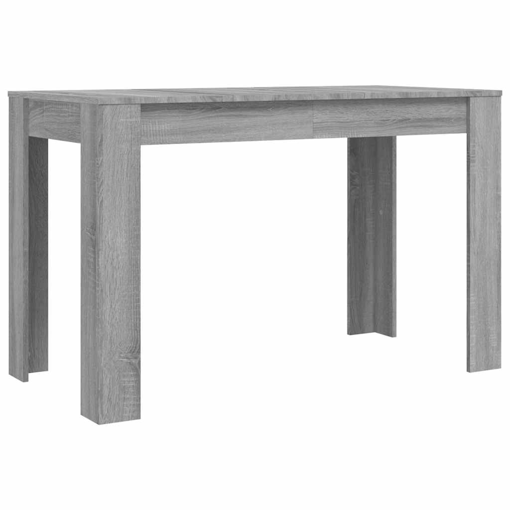 Eettafel 120x60x76 cm bewerkt hout grijs sonoma eikenkleurig is nu te koop bij PeponiXL, paradijselijk wonen!