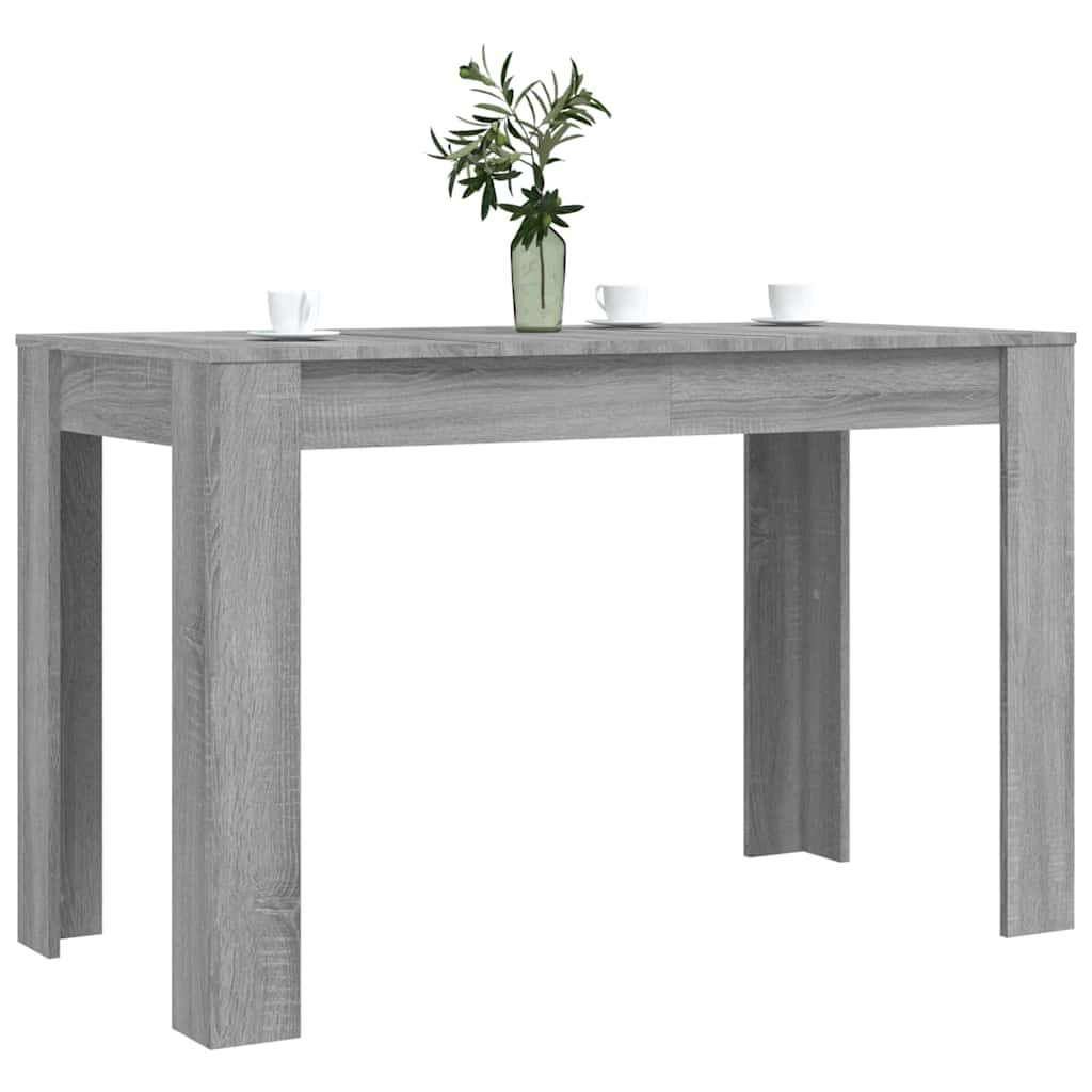 Eettafel 120x60x76 cm bewerkt hout grijs sonoma eikenkleurig is nu te koop bij PeponiXL, paradijselijk wonen!