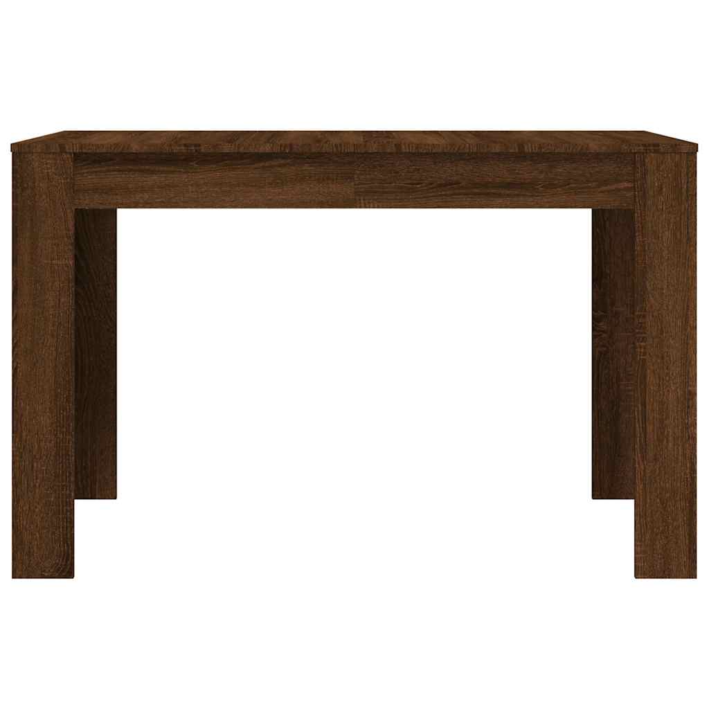 Eettafel 120x60x76 cm bewerkt hout bruin eikenkleur is nu te koop bij PeponiXL, paradijselijk wonen!