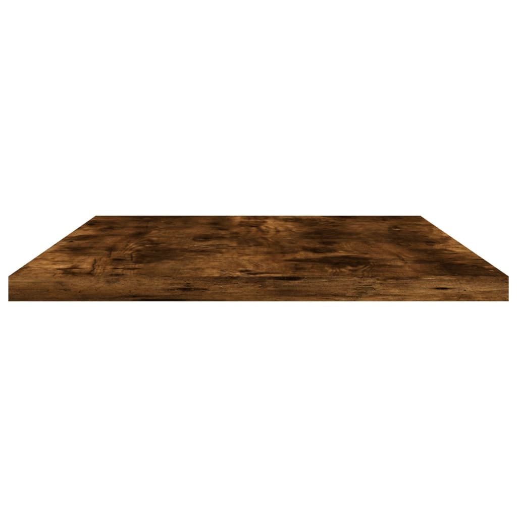 Wandschappen 4 st 60x20x1,5 cm bewerkt hout gerookt eikenkleur is nu te koop bij PeponiXL, paradijselijk wonen!