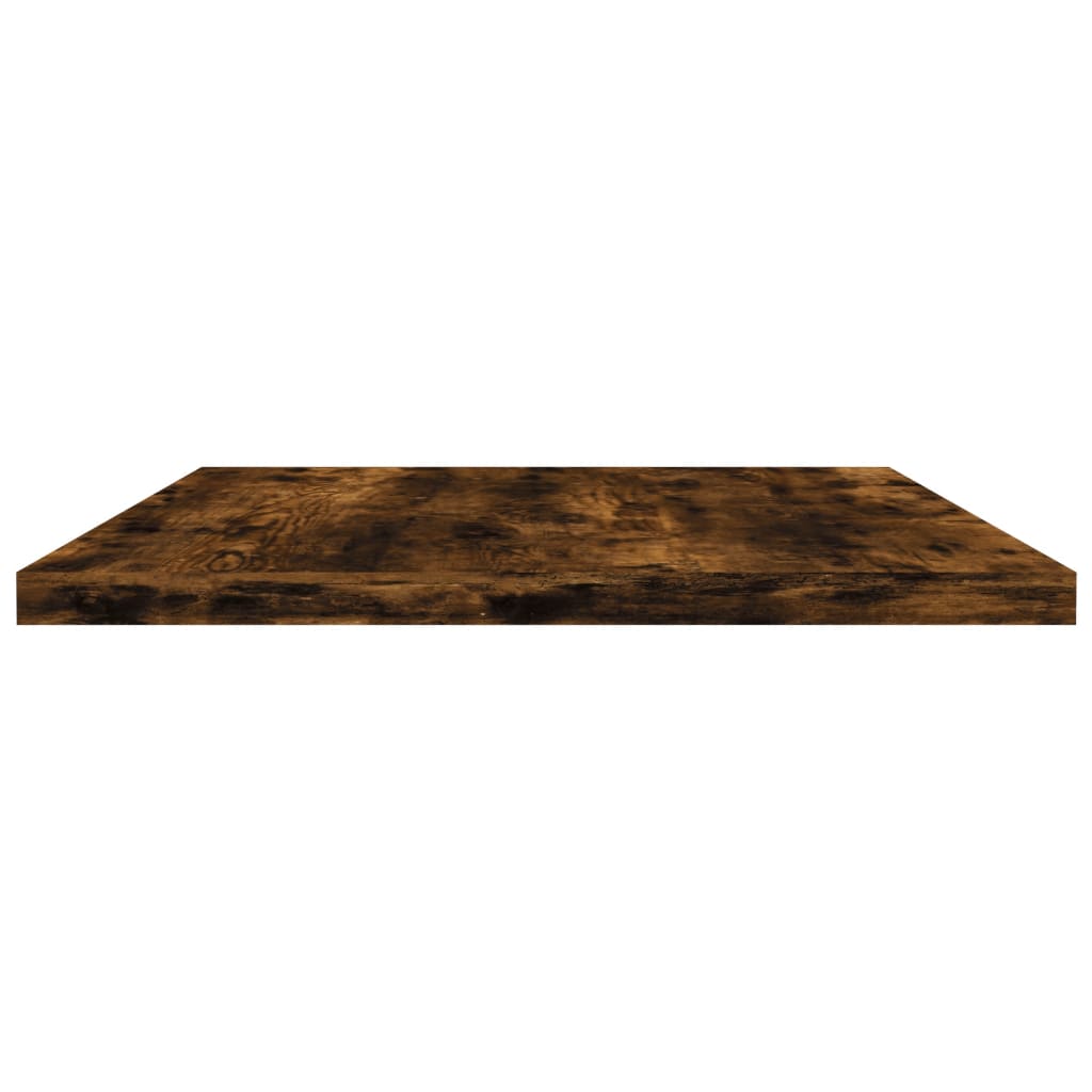 Wandschappen 4 st 60x30x1,5 cm bewerkt hout gerookt eikenkleur is nu te koop bij PeponiXL, paradijselijk wonen!