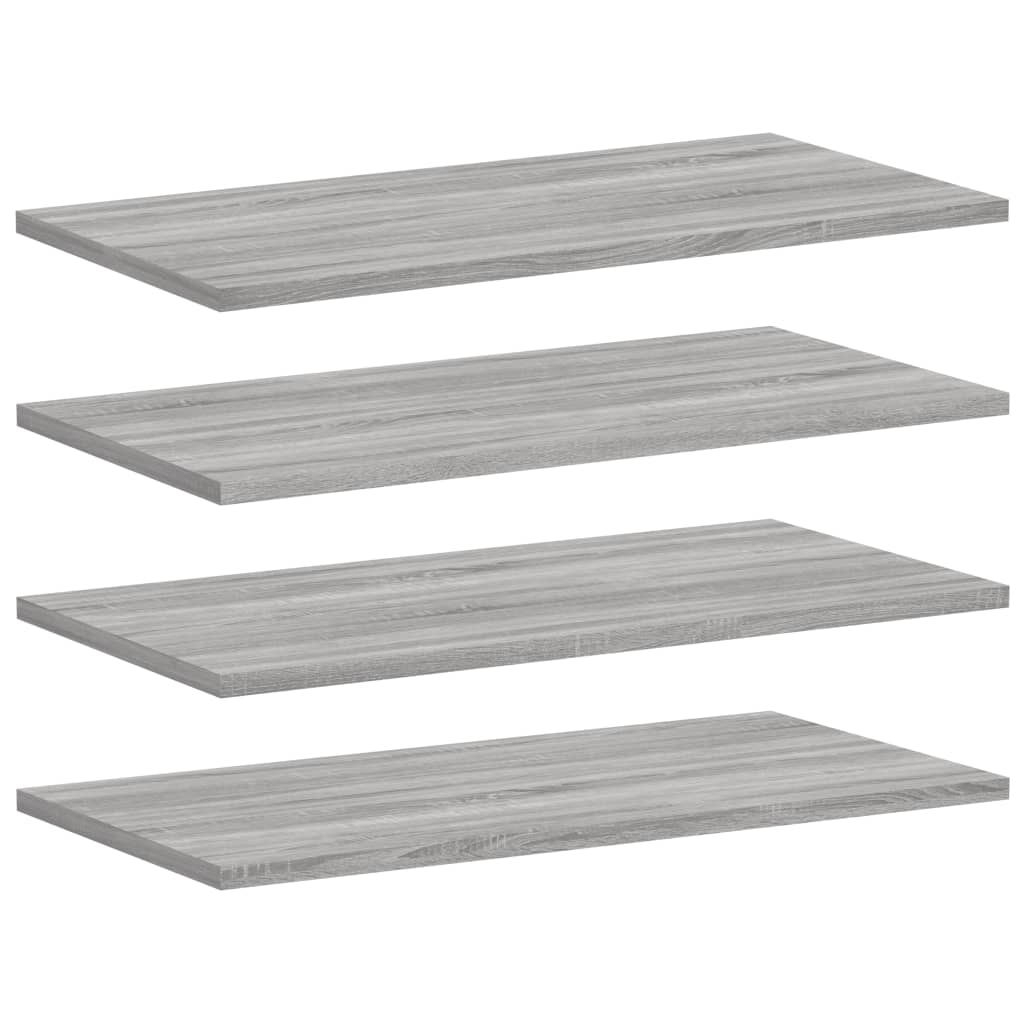 Wandschappen 4 st 60x30x1,5 cm bewerkt hout grijs sonoma eiken is nu te koop bij PeponiXL, paradijselijk wonen!