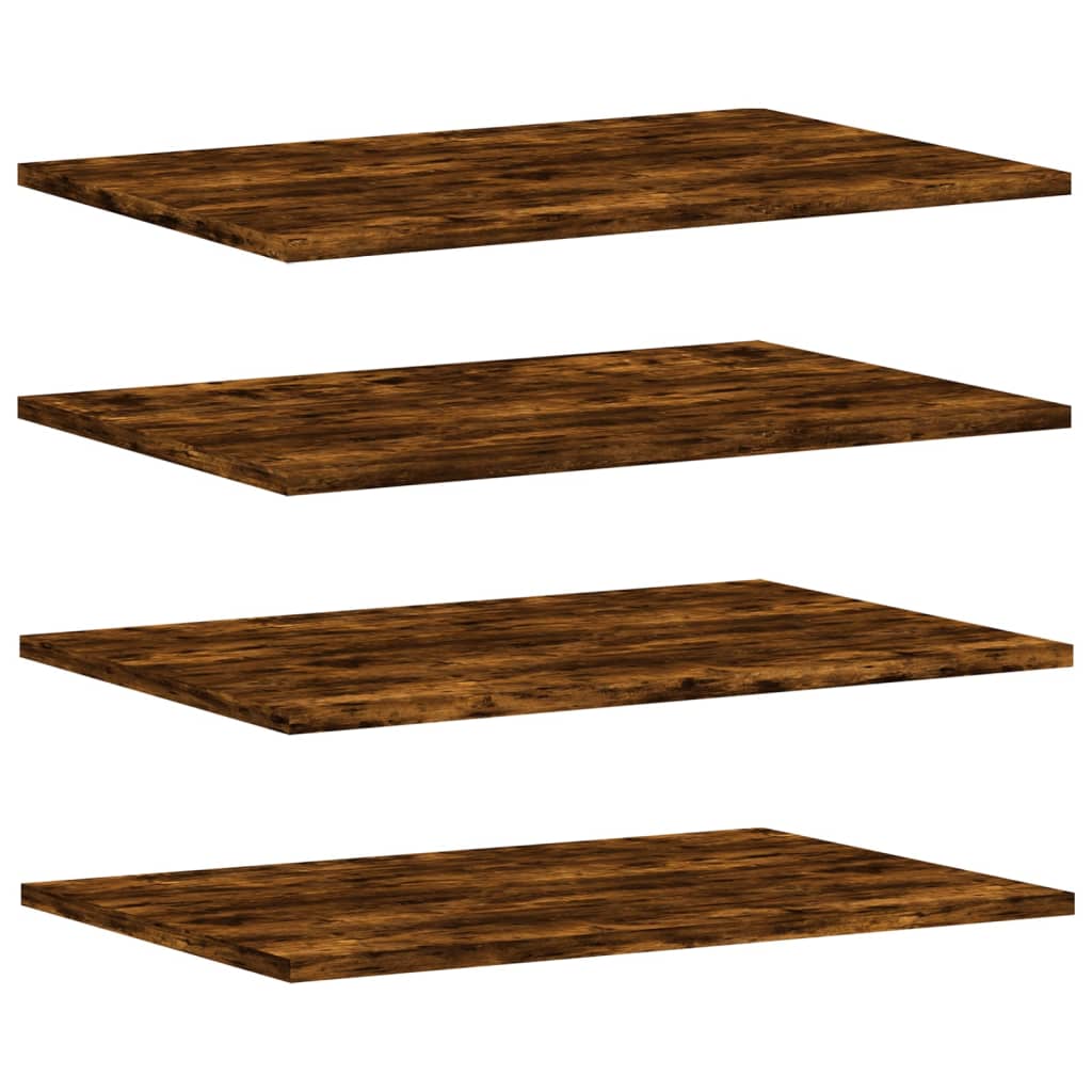 Wandschappen 4 st 60x40x1,5 cm bewerkt hout gerookt eikenkleur is nu te koop bij PeponiXL, paradijselijk wonen!