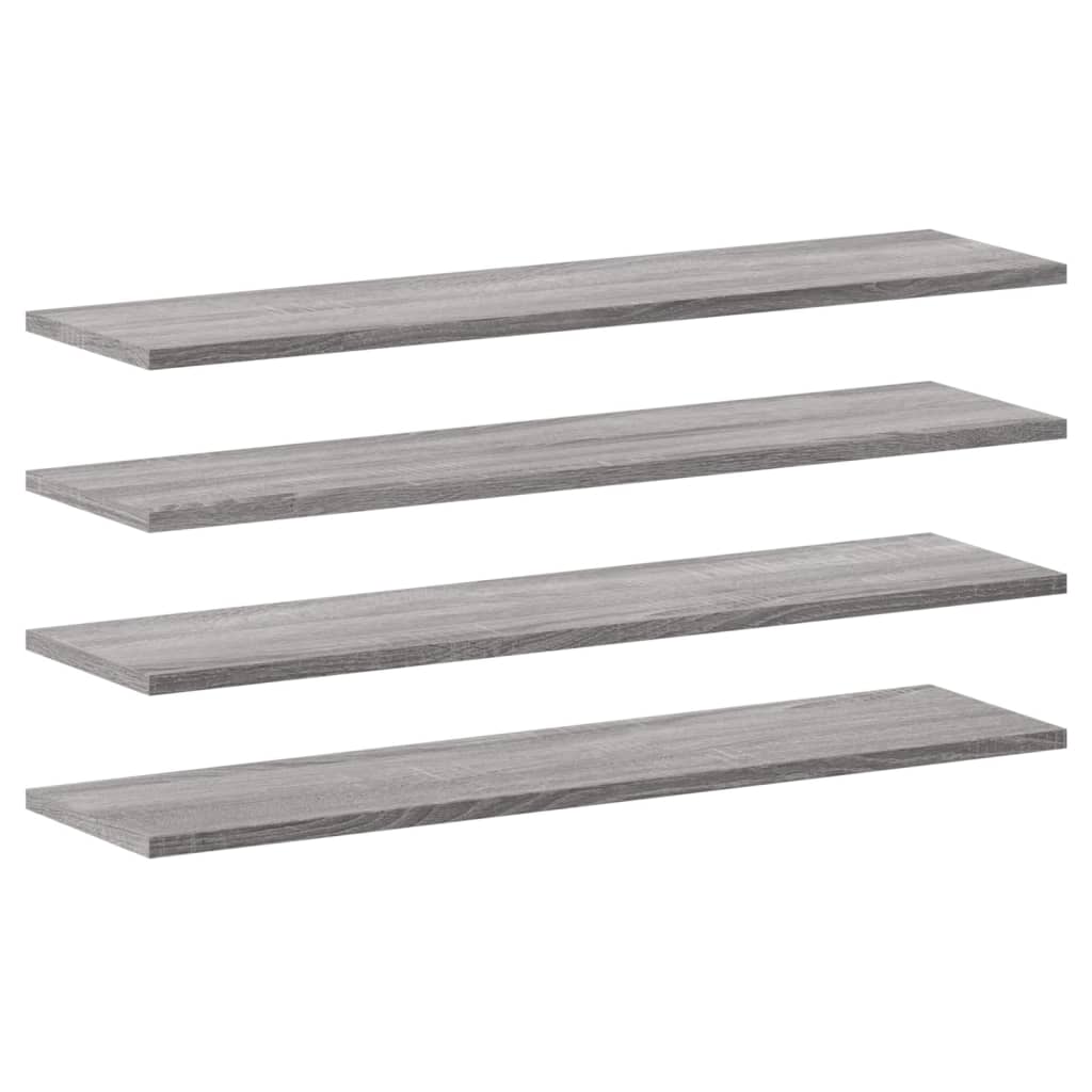Wandschappen 4 st 80x20x1,5 cm bewerkt hout grijs sonoma eiken is nu te koop bij PeponiXL, paradijselijk wonen!