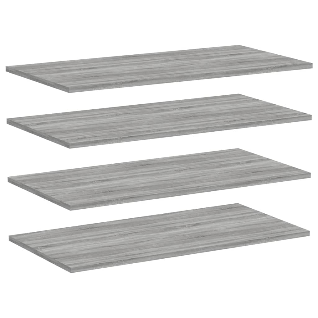 Wandschappen 4 st 80x40x1,5 cm bewerkt hout grijs sonoma eiken is nu te koop bij PeponiXL, paradijselijk wonen!