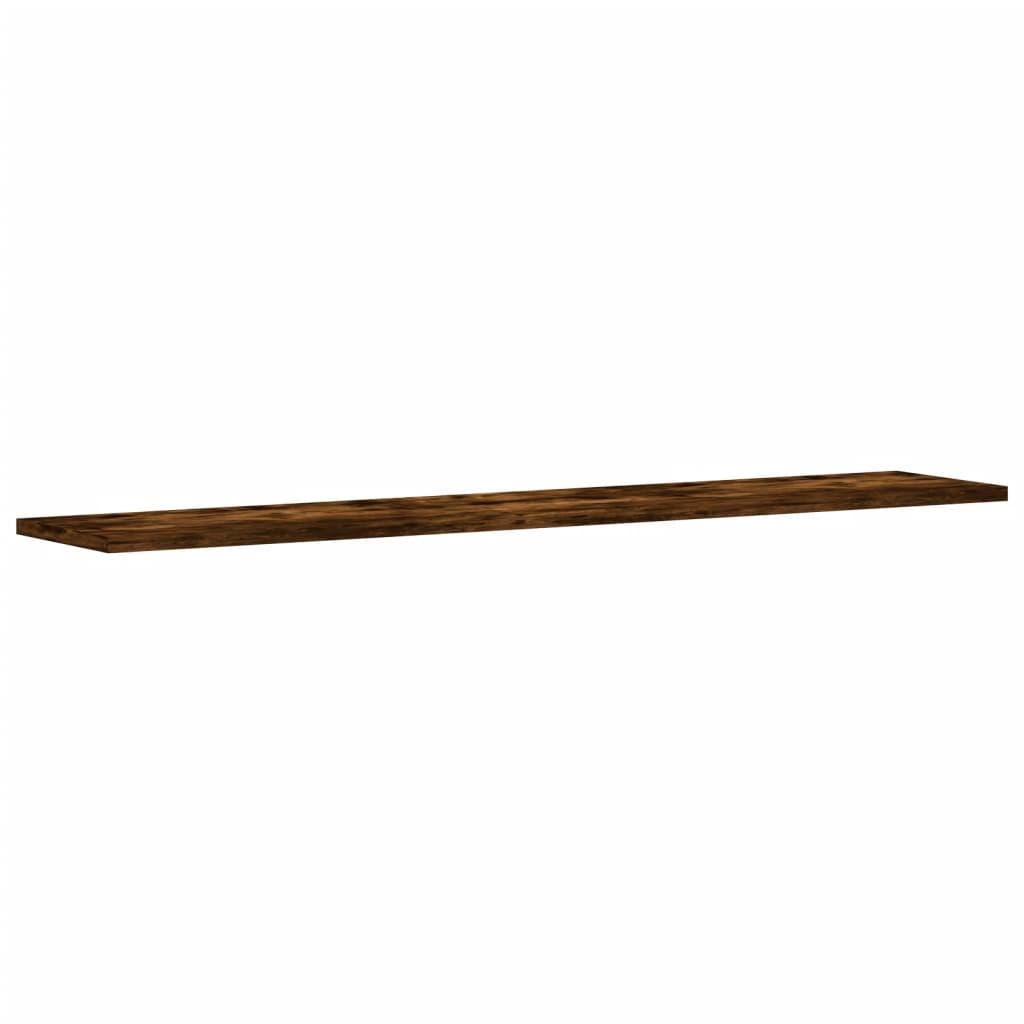 Wandschappen 4 st 100x20x1,5 cm bewerkt hout gerookt eikenkleur is nu te koop bij PeponiXL, paradijselijk wonen!