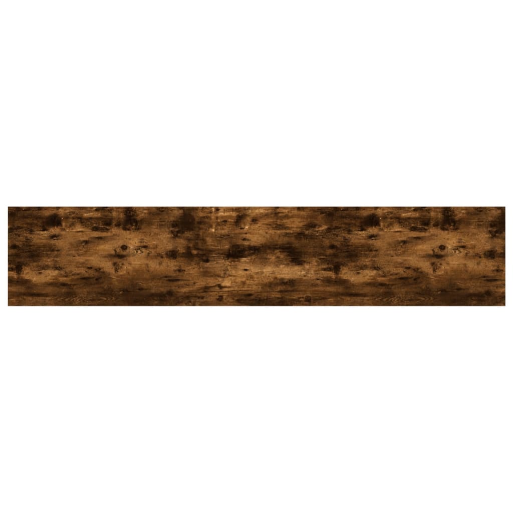 Wandschappen 4 st 100x20x1,5 cm bewerkt hout gerookt eikenkleur is nu te koop bij PeponiXL, paradijselijk wonen!