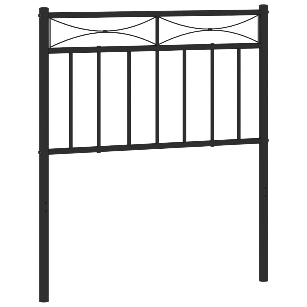 Vervangend hoofdbord 75 cm metaal zwart is nu te koop bij PeponiXL, paradijselijk wonen!
