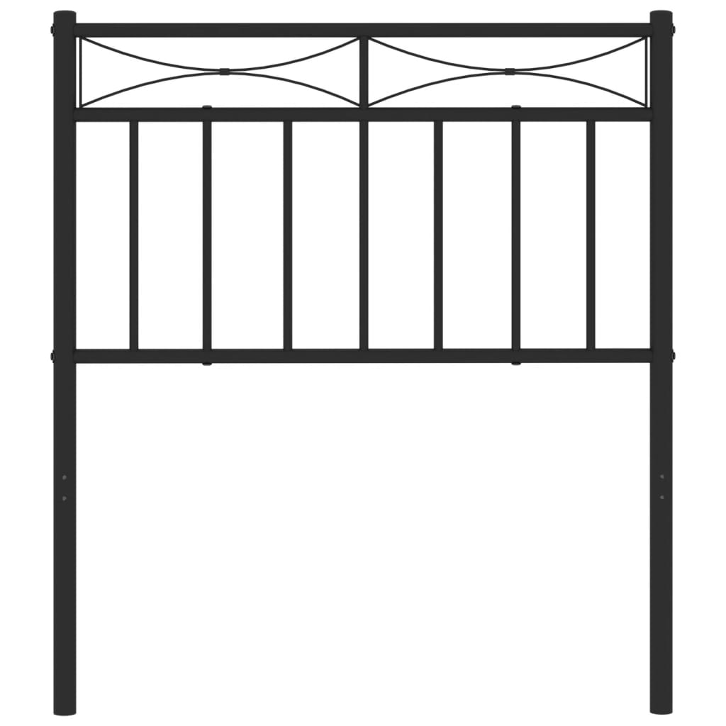 Vervangend hoofdbord 75 cm metaal zwart is nu te koop bij PeponiXL, paradijselijk wonen!
