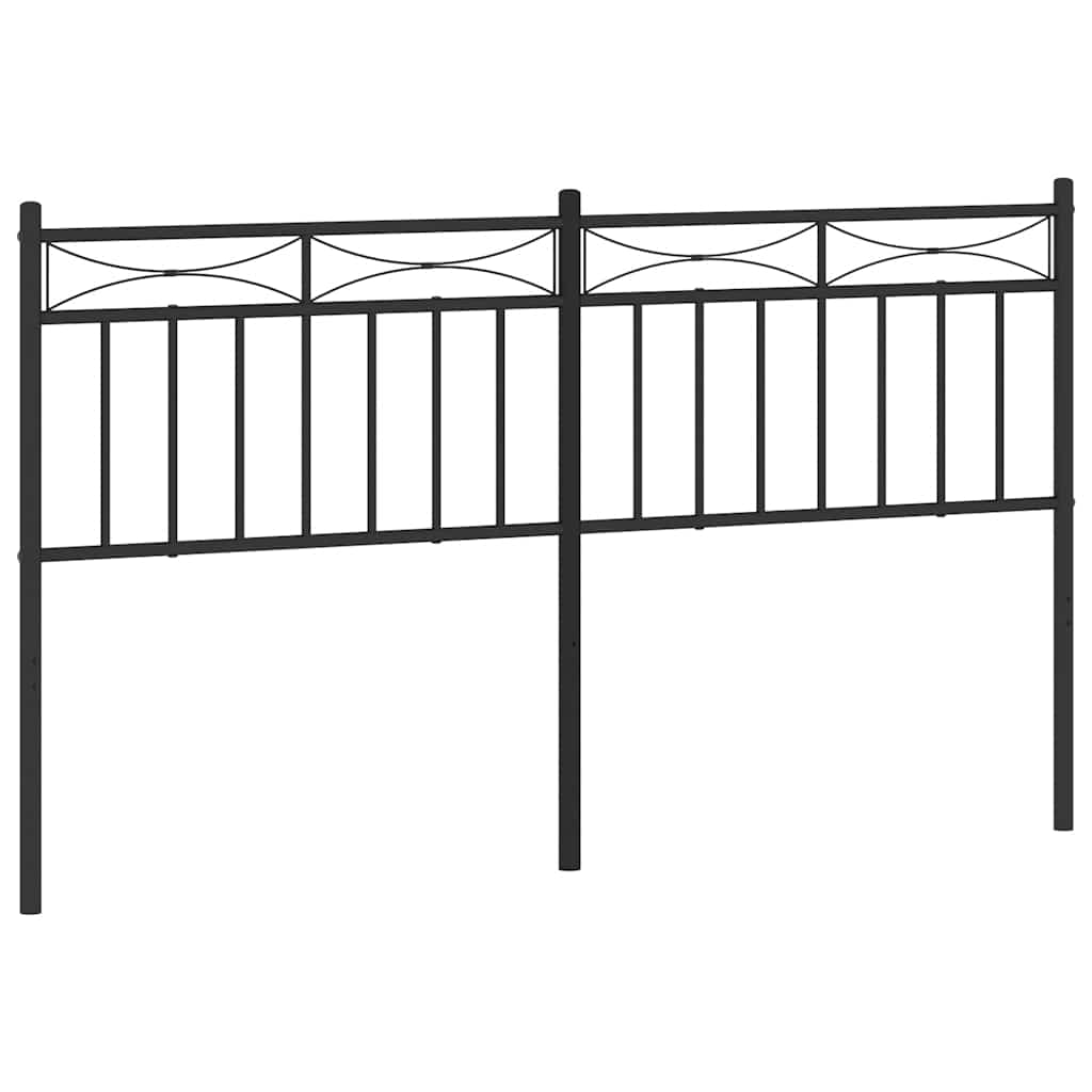 Vervangend hoofdbord 150 cm metaal zwart is nu te koop bij PeponiXL, paradijselijk wonen!