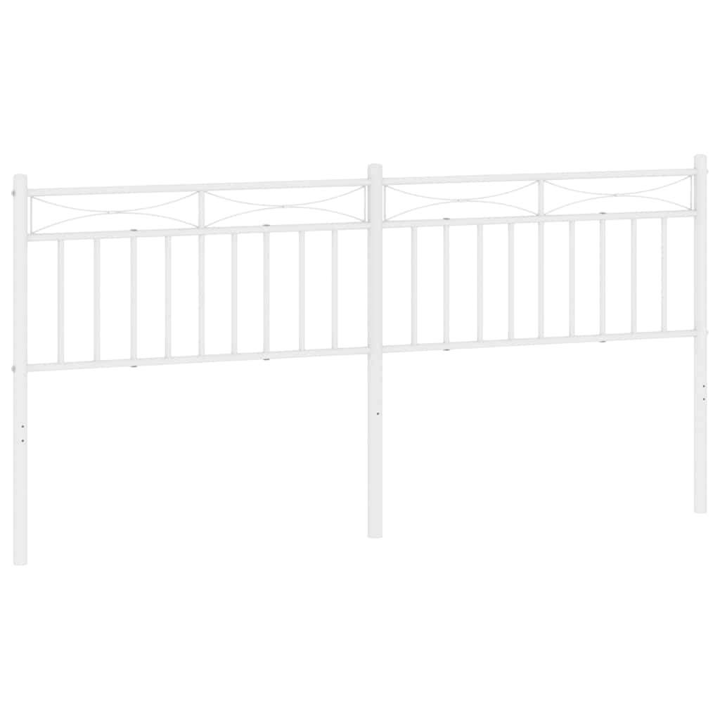 Vervangend hoofdbord 180 cm metaal wit is nu te koop bij PeponiXL, paradijselijk wonen!