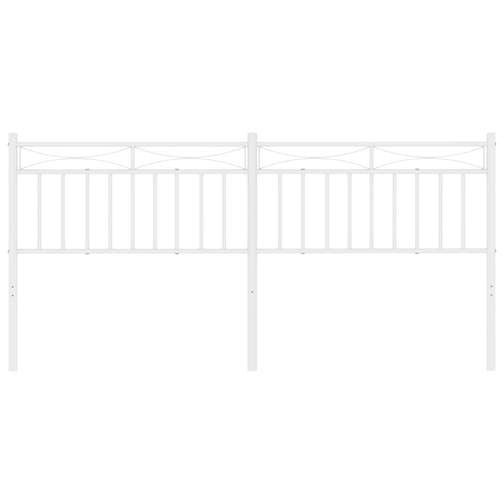 Vervangend hoofdbord 180 cm metaal wit is nu te koop bij PeponiXL, paradijselijk wonen!